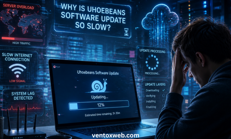 why is uhoebeans software update so slow
